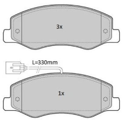 Brake Pad Set, disc brake (Rear axle)  Art. FBP1763