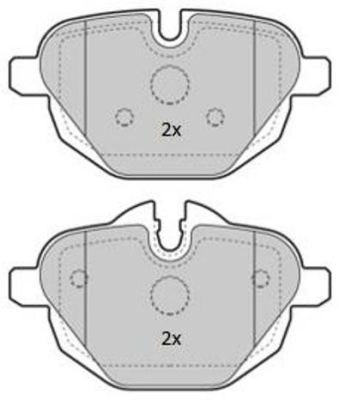 Brake Pad Set, disc brake (Rear axle)  Art. FBP1854