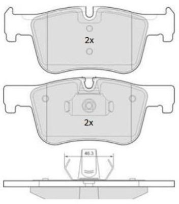 Brake Pad Set, disc brake (Front axle)  Art. FBP1873