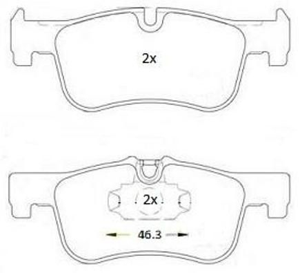 Brake Pad Set, disc brake (Front axle)  Art. FBP1882