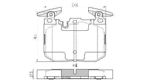 Brake Pad Set, disc brake (Front axle)  Art. FBP1889