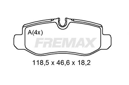 Brake Pad Set, disc brake (Rear axle)  Art. FBP2010