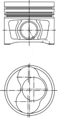 Piston (For cylinder 3, for cylinder 4)  Art. 40409600