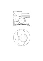 Piston (For cylinder 3, for cylinder 4, for cylinder 5)  Art. 41092600