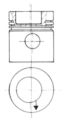 Piston (107.8)  Art. 93831606