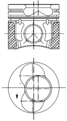 Piston (For cylinder 2, for cylinder 1)  Art. 99850600