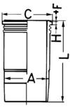 Cylinder tube (wet cylinder tubes)  Art. 89596110