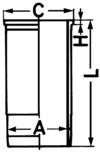 Cylinder tube (wet cylinder tubes)  Art. 88316110