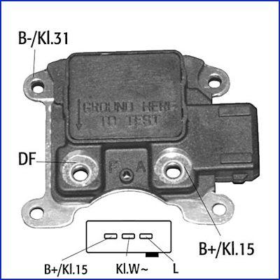 Alternator Regulator (In front)  Art. 130040