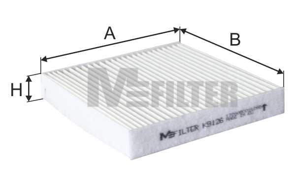 Filter, cabin air  Art. K9126
