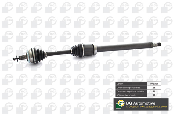 Drive Shaft (Front axle, right)  Art. DS9707RA