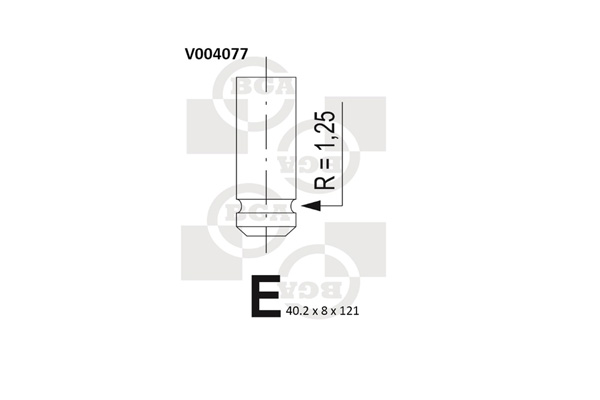 Intake Valve  Art. V004077