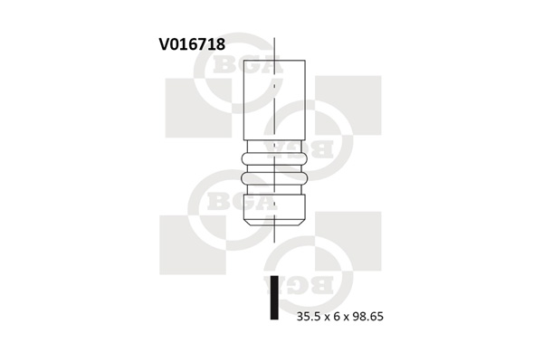 Intake Valve  Art. V016718