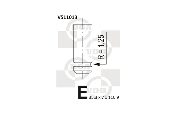 Intake Valve  Art. V511013