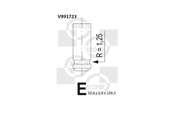 Intake Valve  Art. V991723