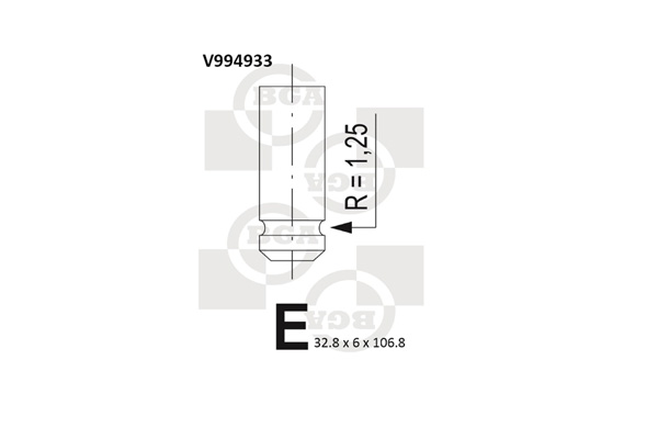 Intake Valve  Art. V994933