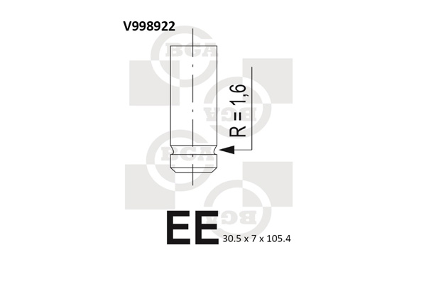 Intake Valve  Art. V998922