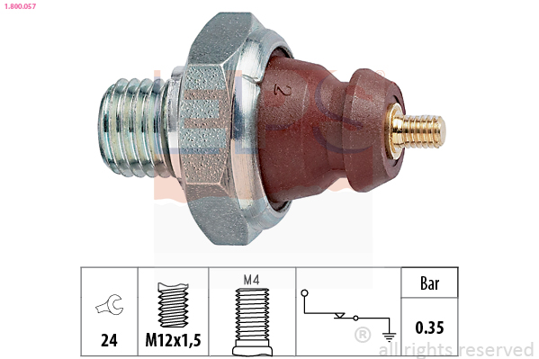 Oil Pressure Switch (Front axle)  Art. 1800057