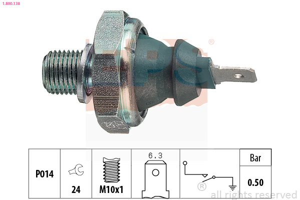 Oil Pressure Switch  Art. 1800138