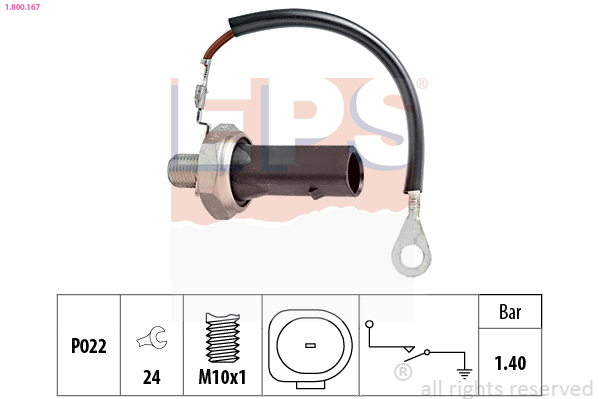 Oil Pressure Switch (M10x1.0)  Art. 1800167