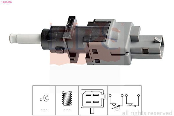 Switch, clutch control (cruise control) (Mechanical)  Art. 1810196