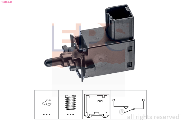 Switch, clutch control (cruise control) (Mechanical)  Art. 1810242