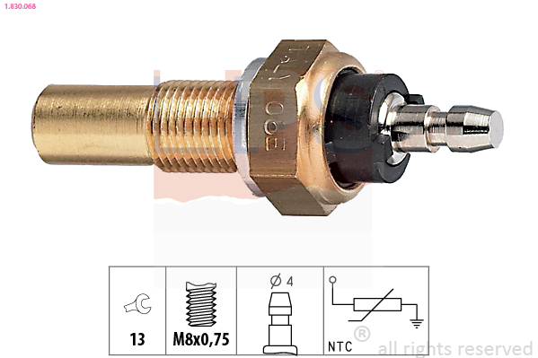 Sensor, coolant temperature  Art. 1830068