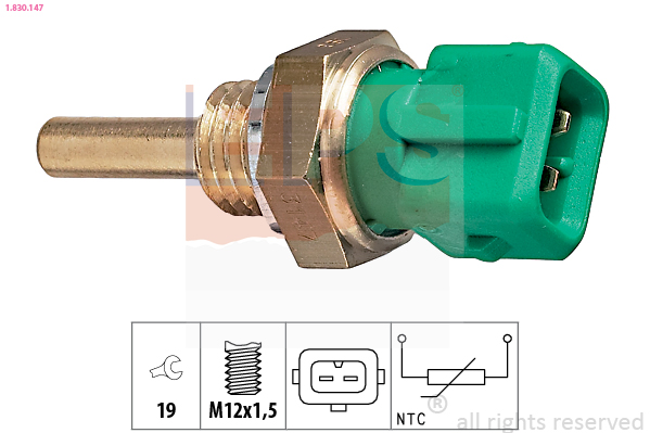 Sensor, coolant temperature (Rear axle)  Art. 1830147