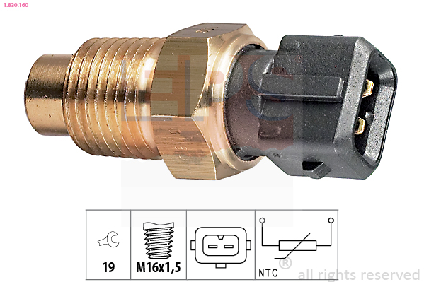 Sensor, coolant temperature  Art. 1830160