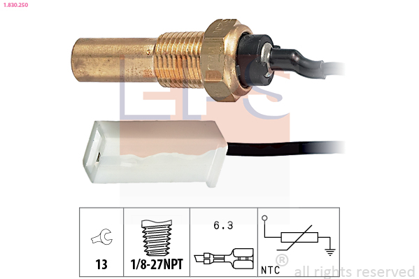 Sensor, coolant temperature  Art. 1830250