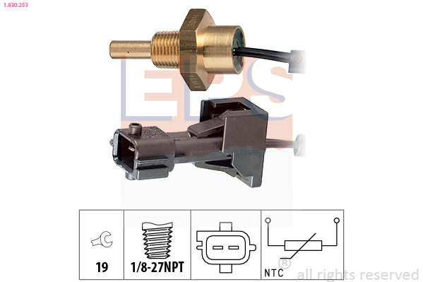 Sensor, coolant temperature (1/8