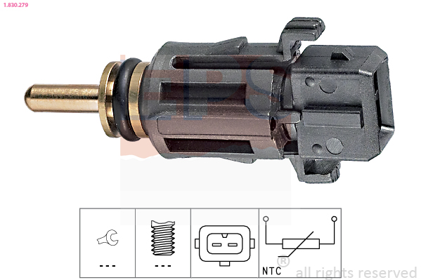 Sensor, coolant temperature  Art. 1830279