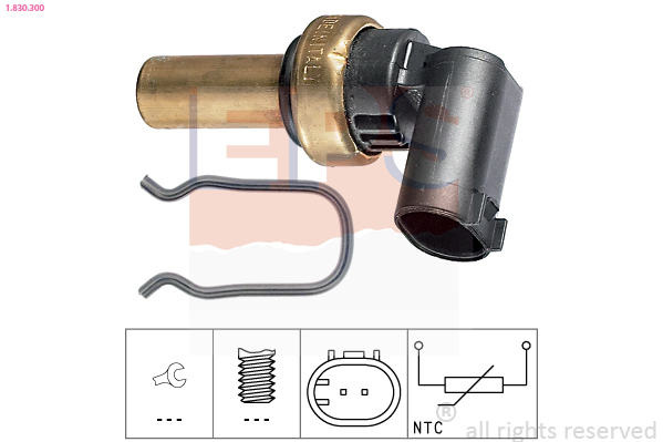 Sensor, coolant temperature (Front axle)  Art. 1830300