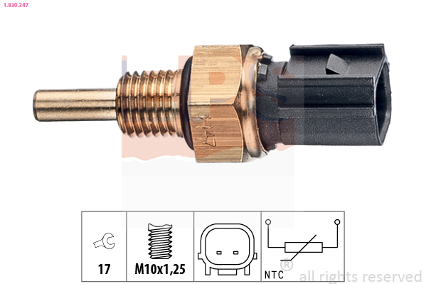 Sensor, coolant temperature (M10x1.25)  Art. 1830347