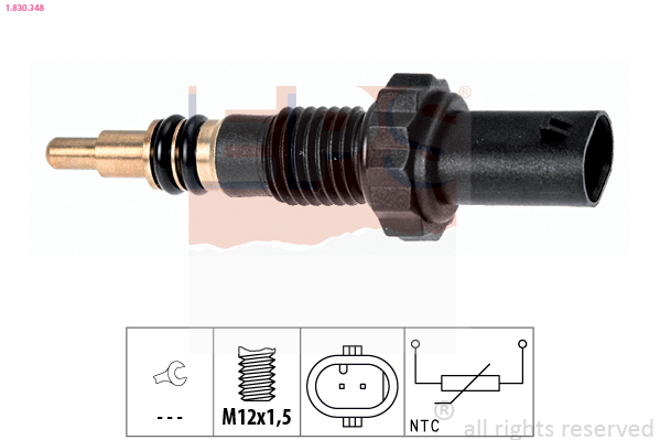 Sensor, coolant temperature (M12X1.5)  Art. 1830348