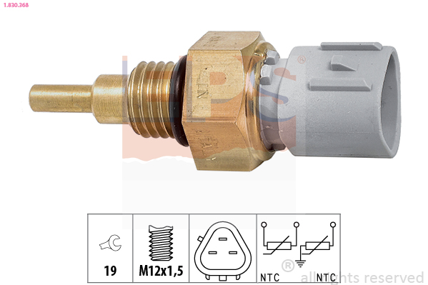 Sensor, coolant temperature (Front axle)  Art. 1830368