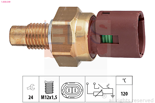 Sensor, coolant temperature (Double cloth)  Art. 1830549