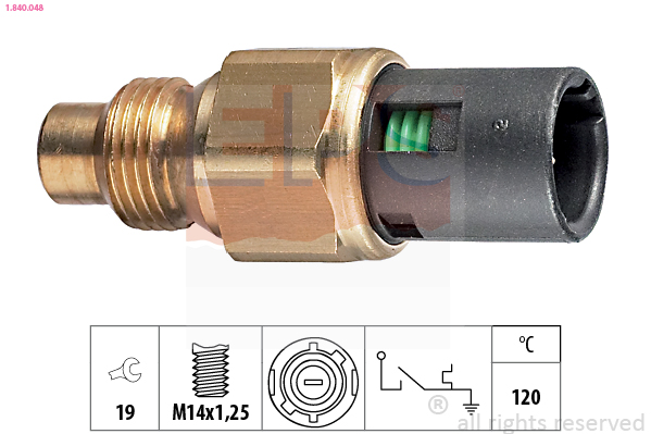 Temperature Switch, coolant warning lamp (120)  Art. 1840048