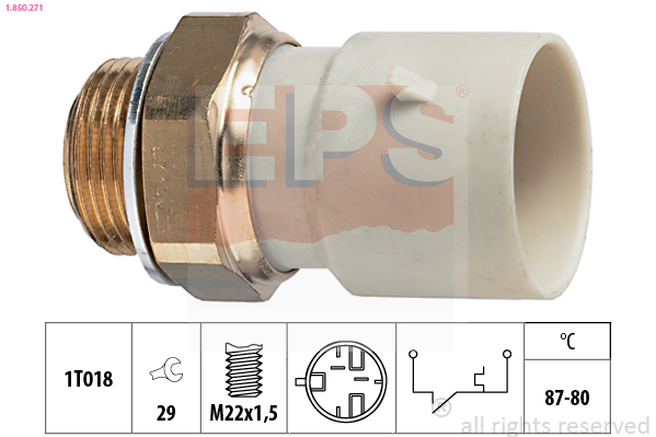 Temperature Switch, radiator fan (M22 x 1.5)  Art. 1850271