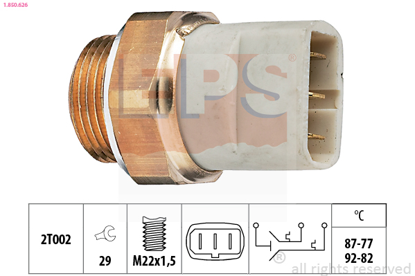 Temperature Switch, radiator fan (Front axle, left)  Art. 1850626