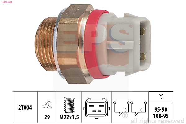 Temperature Switch, radiator fan (Front axle)  Art. 1850682