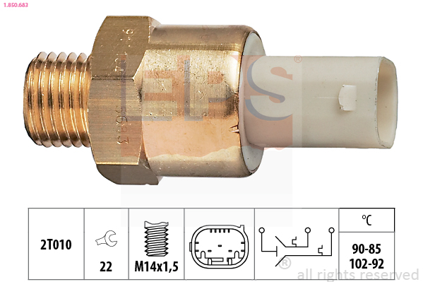 Temperature Switch, radiator fan (Rear axle)  Art. 1850683