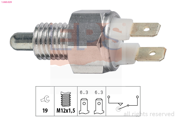 Switch, reverse light (Rear axle)  Art. 1860029