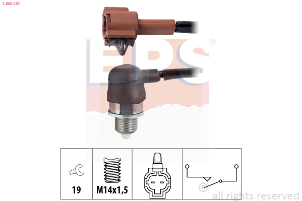 Switch, reverse light (M14X1.5)  Art. 1860341