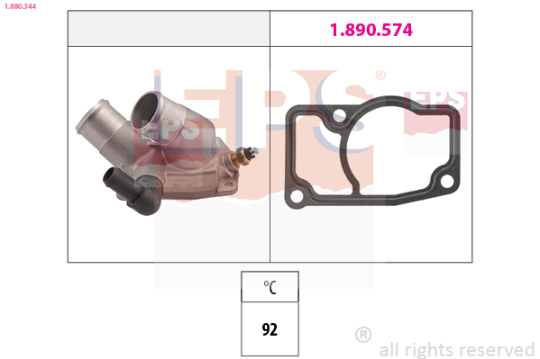 Thermostat, coolant  Art. 1880344