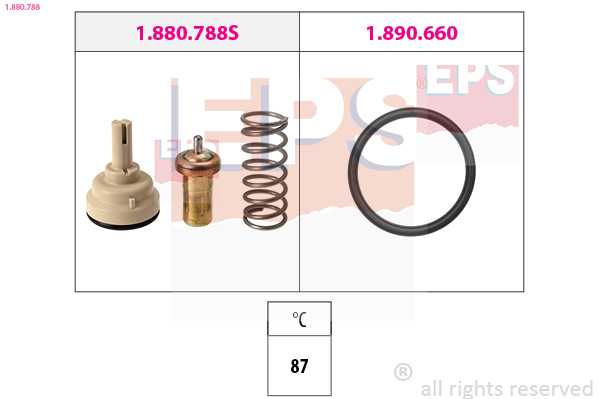 Thermostat, coolant  Art. 1880788