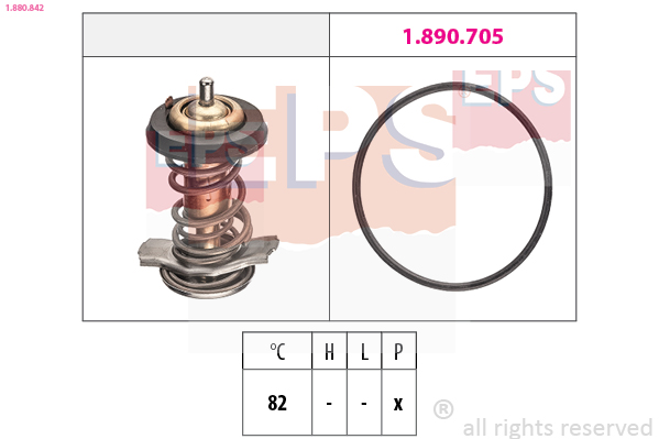 Thermostat, coolant  Art. 1880842