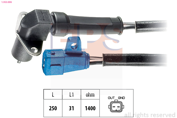 Sensor, crankshaft pulse  Art. 1953006