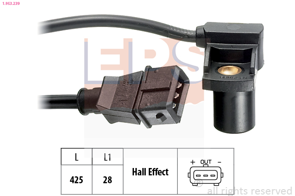 Sensor, camshaft position (front axle both sides)  Art. 1953239