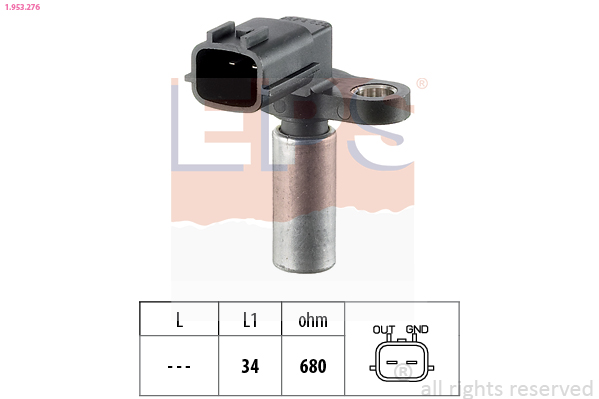 Sensor, crankshaft pulse (680)  Art. 1953276